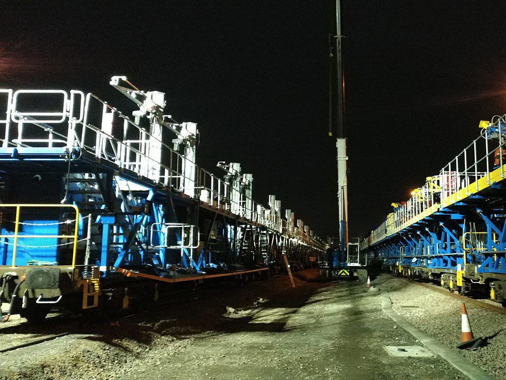 Channel Tunnel interconnector installation train completed